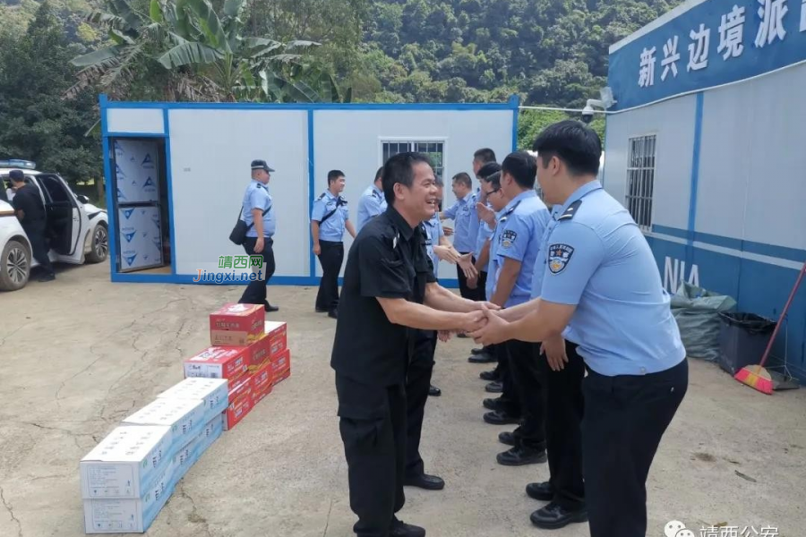 黄志锋带领第二批援靖警力到边境换防并开展走访慰问工作 - 靖西市·靖西网