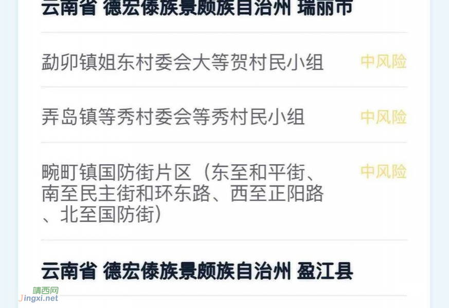 最新！全国高风险地区8个，中风险地区98个 - 靖西市·靖西网