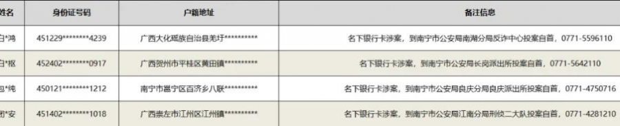 本月底前，这1004人速来投案自首，争取从宽处理！警方最新通告→ - 靖西市·靖西网