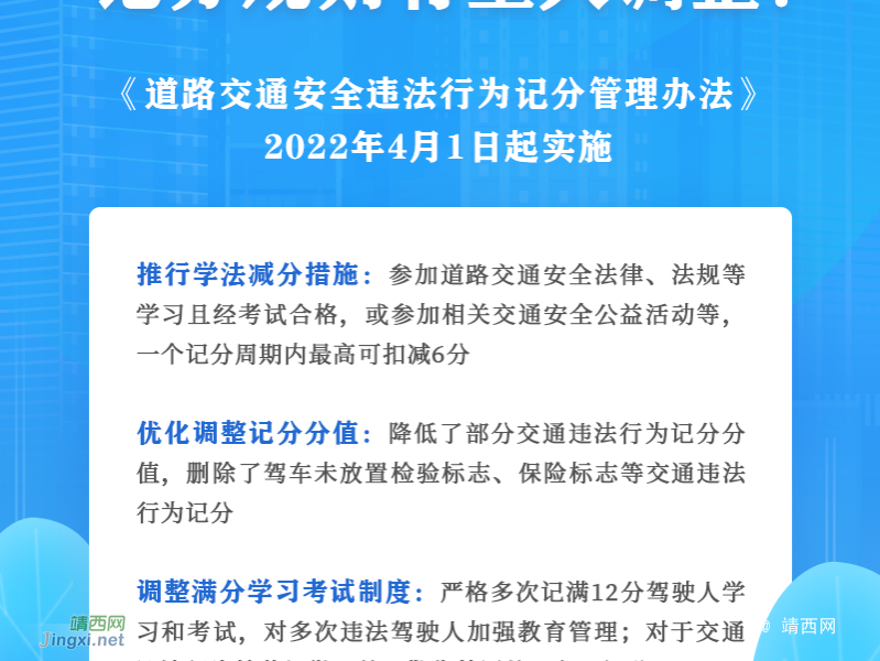 交通违法扣分有重大调整！详情来了！ - 靖西市·靖西网