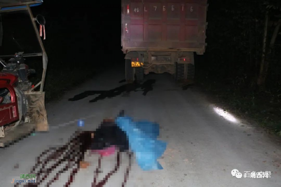 乡村道路盲目超车，一个不慎引发事故 - 靖西市·靖西网