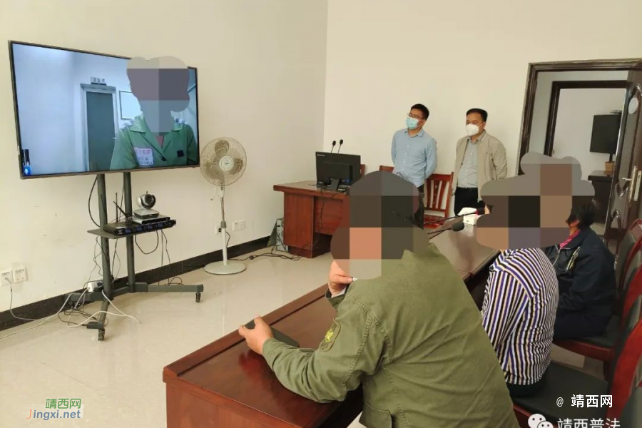 靖西一年迈母亲远程视频会见正在监狱服刑的女儿.... - 靖西市·靖西网