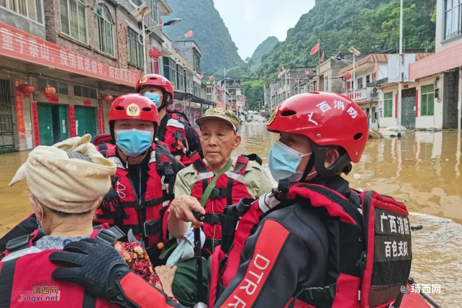百色这地因降雨致涝，100名村民被安全转移！ - 靖西市·靖西网