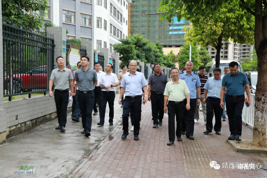 靖西市委书记郝玉松带队开展靖西市人行天桥项目调研 - 靖西市·靖西网