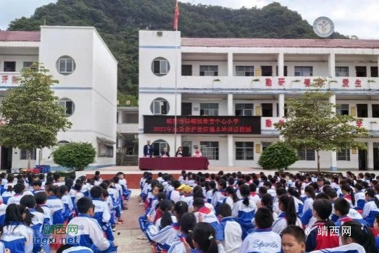 靖西市禄峒镇荣劳中心小学举办应急救护暨防溺水培训进校园活动 - 靖西市·靖西网