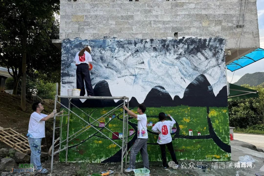 各乡镇手绘墙画扮靓乡村 绘就文明新风 - 靖西市·靖西网