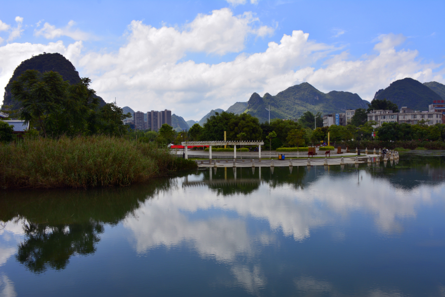 雨停洪水退，蓝天白云来。 - 靖西市·靖西网